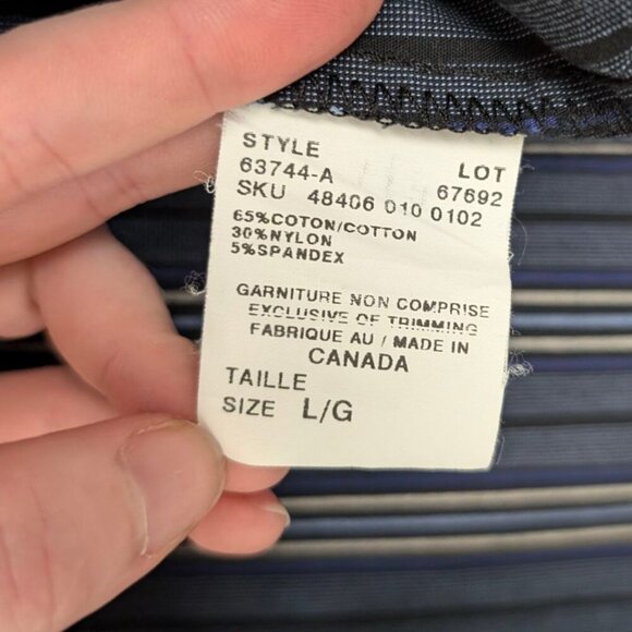 🍁Vintage Le Chateau Striped Tunic Shirt - Picture 7 of 7